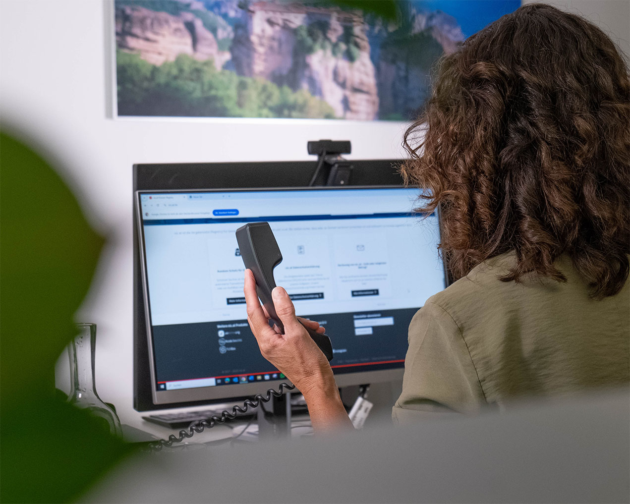 Telefonat bei IT Support Salzburg G2ITSystems.